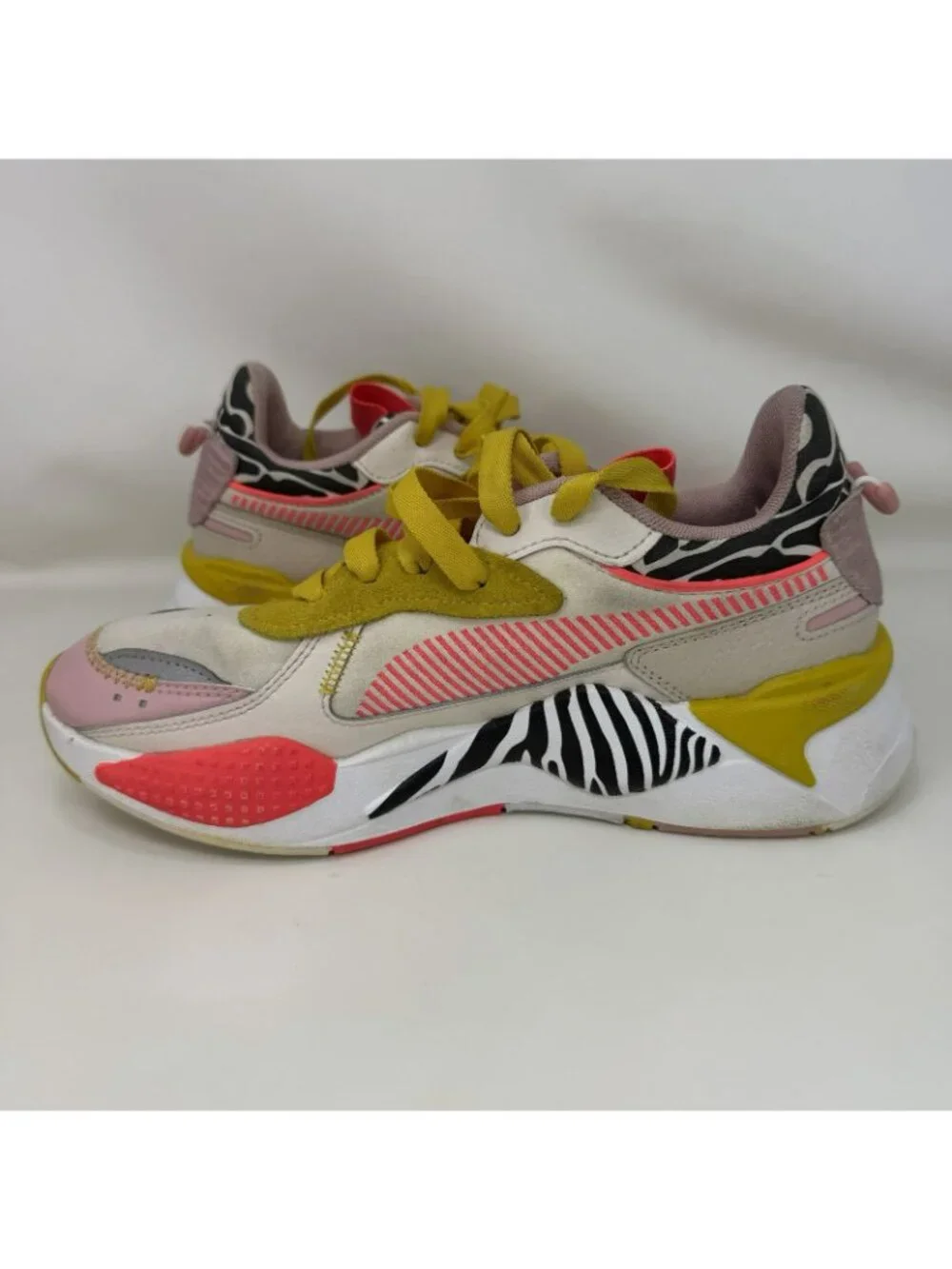 Puma RS-X Unexpected Mix Zebra Athletic Shoes Multicolor Women’s Size 9